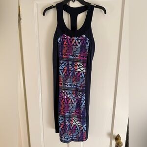Title Nine Diamalete Racerback Geo Print dress